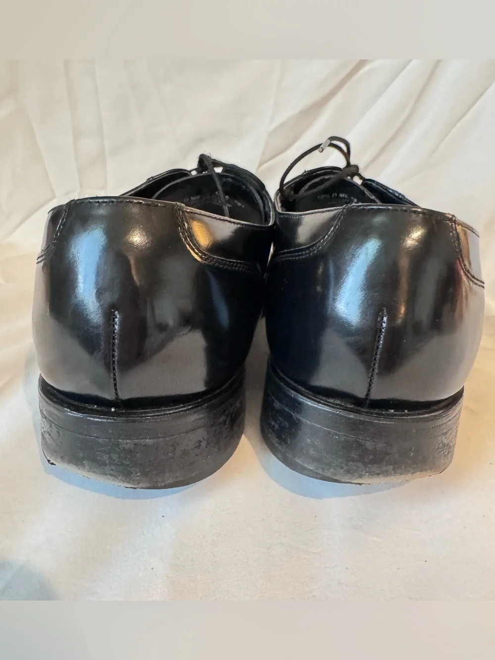 Classic Florsheim Mens Lexington Cap Toe Oxfords in Black Leather Sz 10.5 D